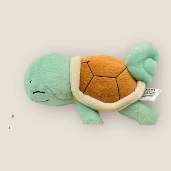 Pokemon TOMY Sleeping Squirtle 8" Plush Toy Stuffed Animal Collectible - Picture 8 of 9